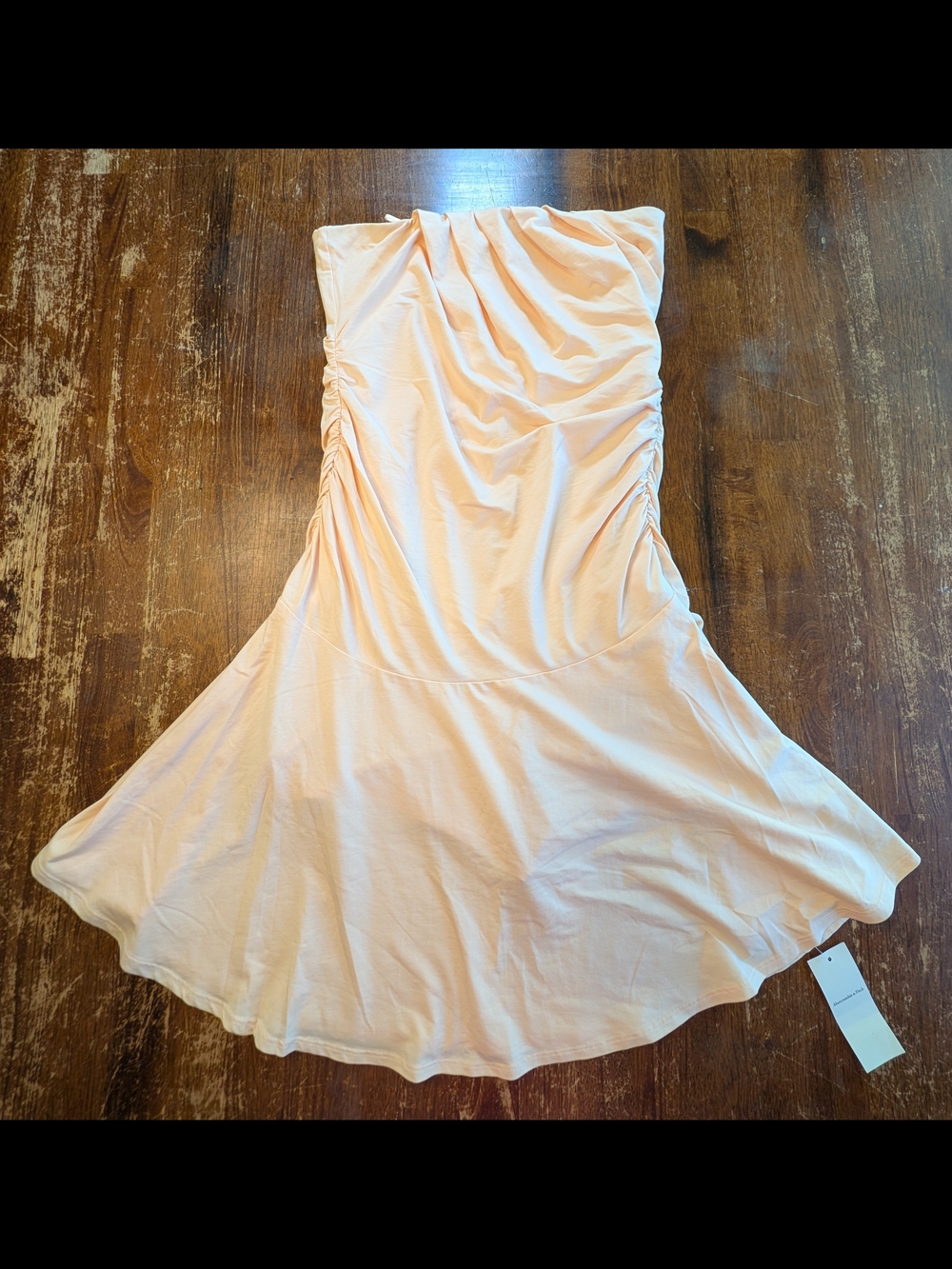 Abercrombie & Fitch Tube Knit Skort Dress Womens Medium Tall Peach NWT